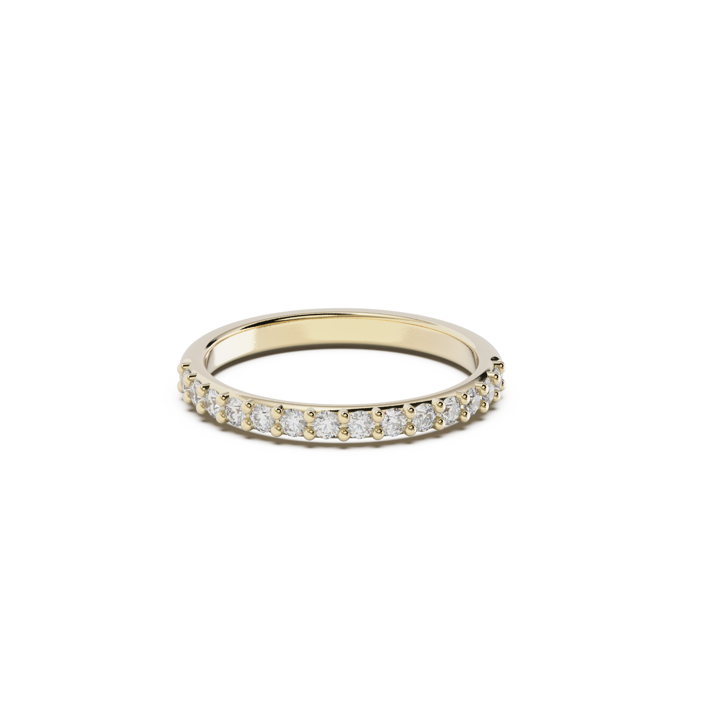 9ct Gold 2mm Birthstone Eternity Ring