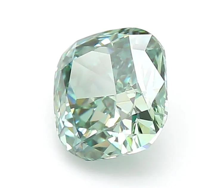 1.10ct Cushion modified Lab Grown Diamond (Colour Fancy Vivid Green, Clarity VS1, IGI Certified)