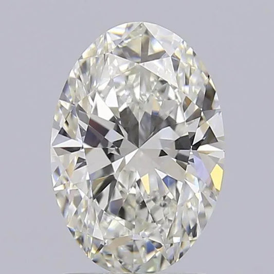 1.42ct Oval Lab Grown Diamond (Colour G, Clarity VVS2, IGI Certified)