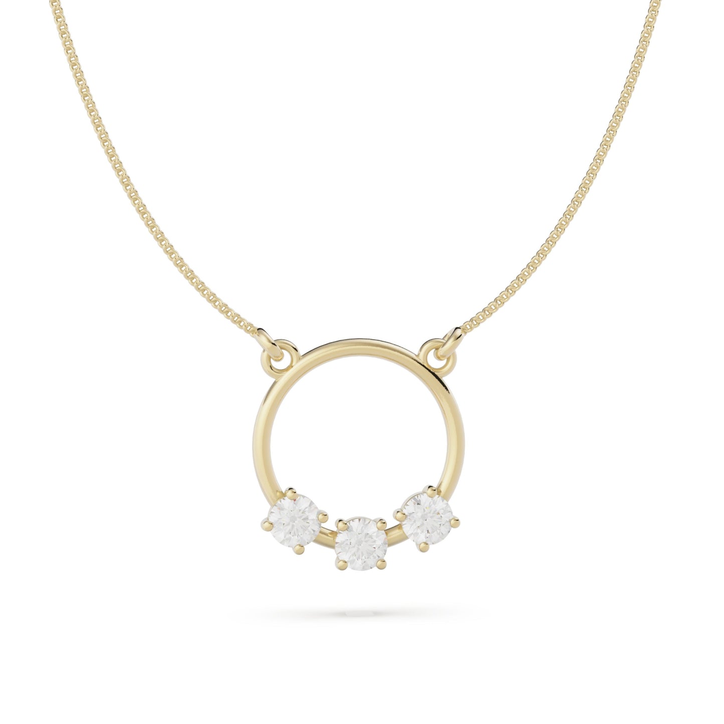 9ct Gold Reverie Necklace - White