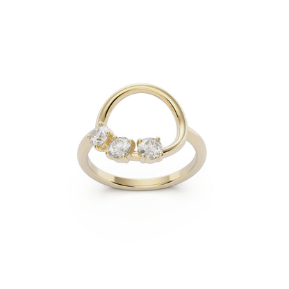 9ct Gold Reverie Ring - White