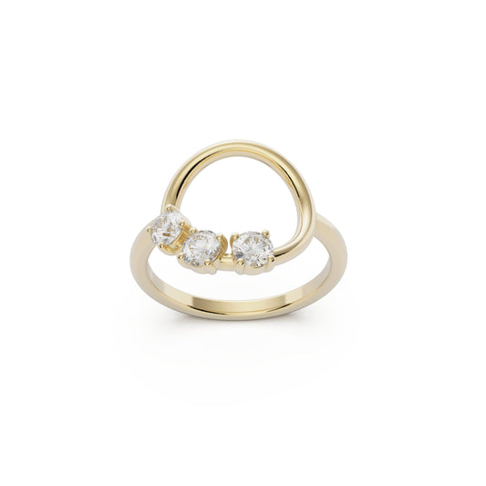 9ct Gold Reverie Ring - White