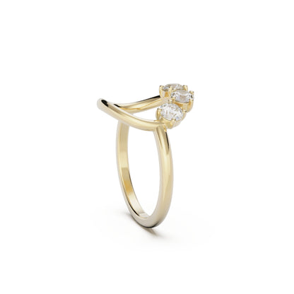 9ct Gold Reverie Ring - White