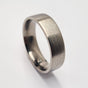 Men's Wedding Band: Brushed Titanium