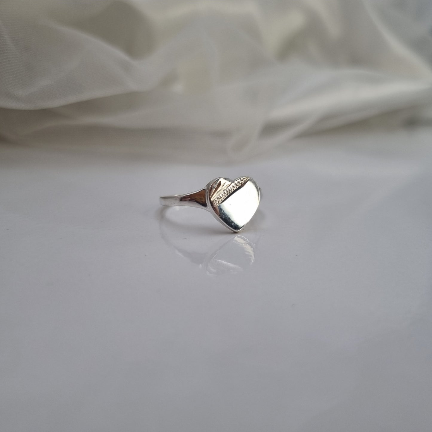 Small Heart Signet Ring