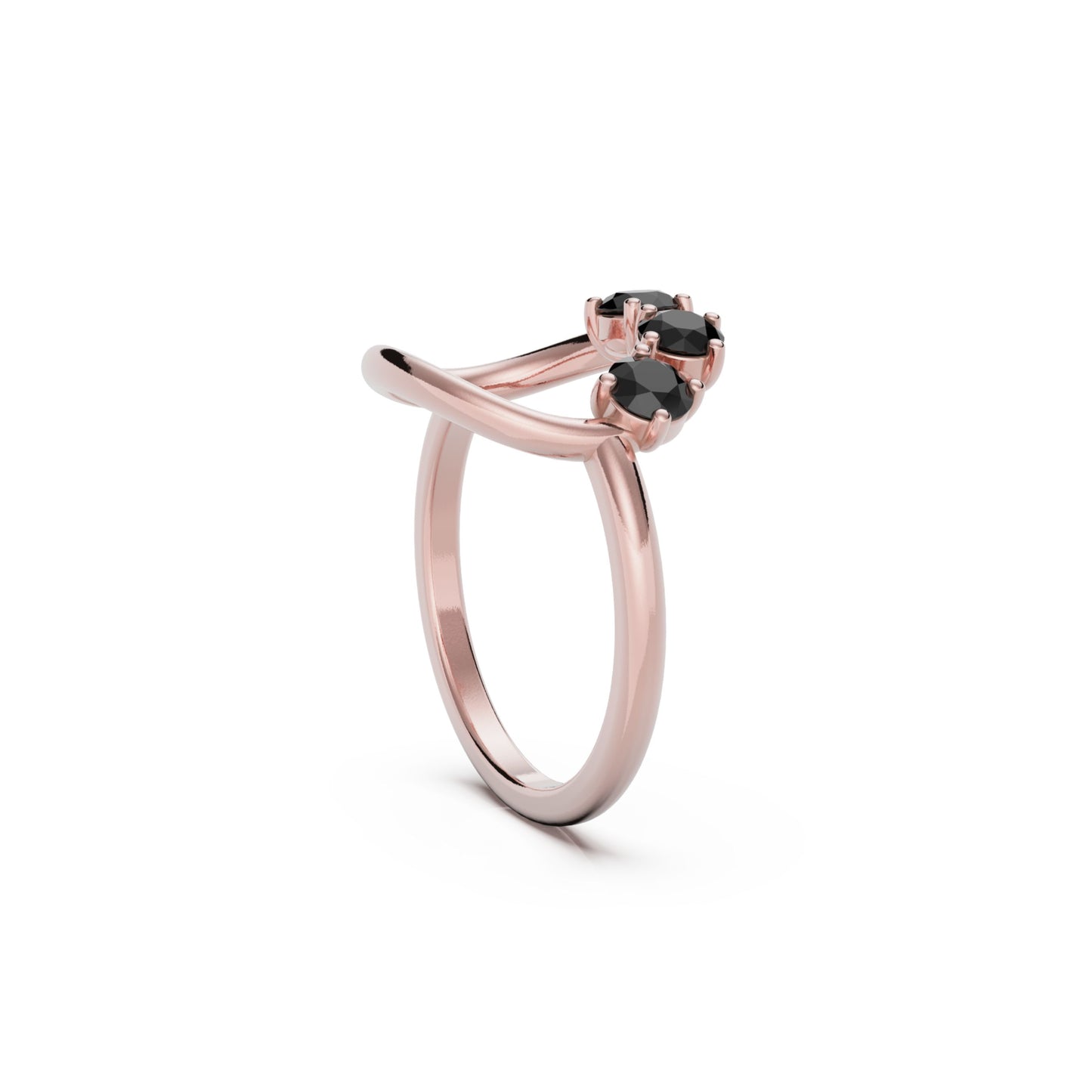 9ct Gold Reverie Ring - Black