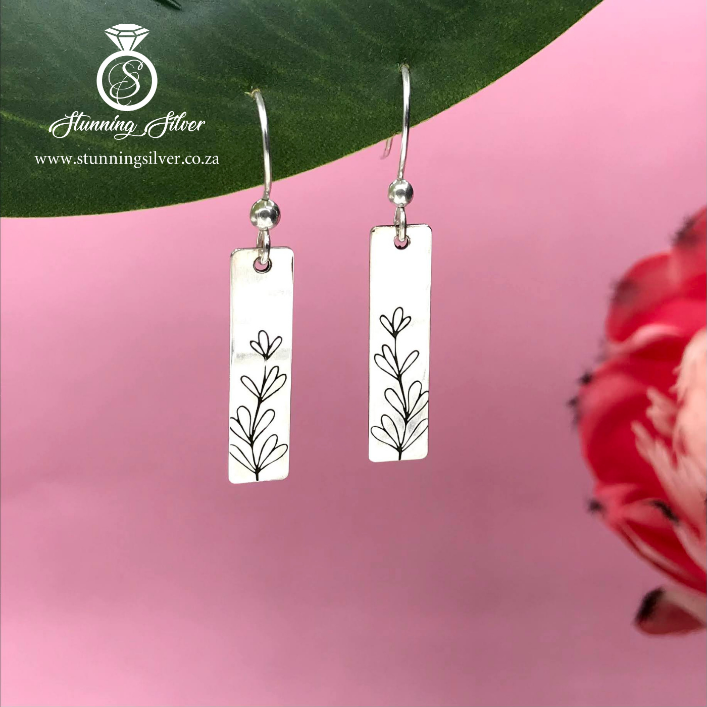 Hanging Flower Earrings