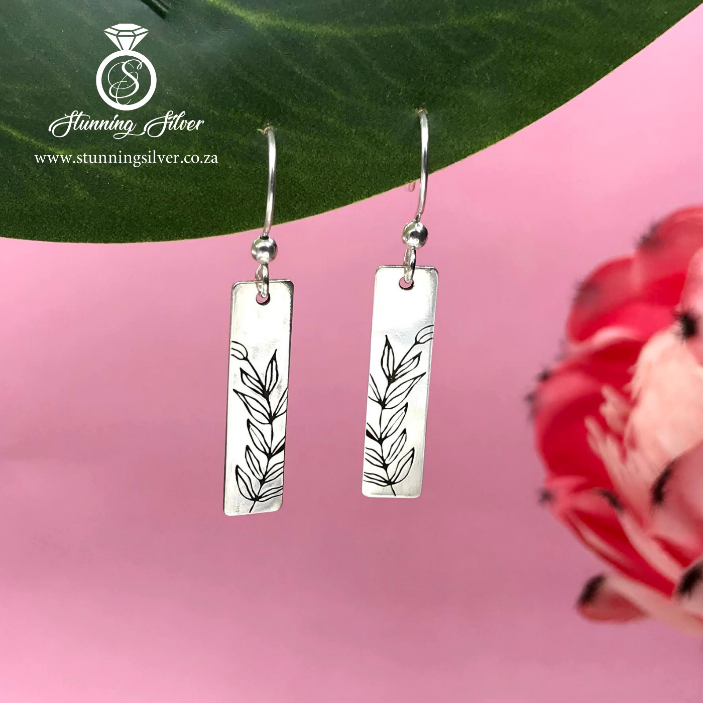 Hanging Flower Earrings