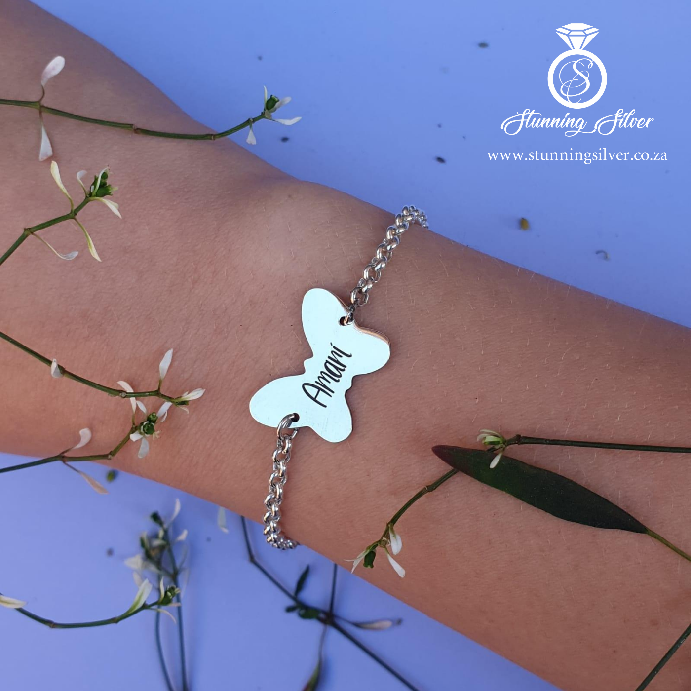 Butterfly Name Bracelet