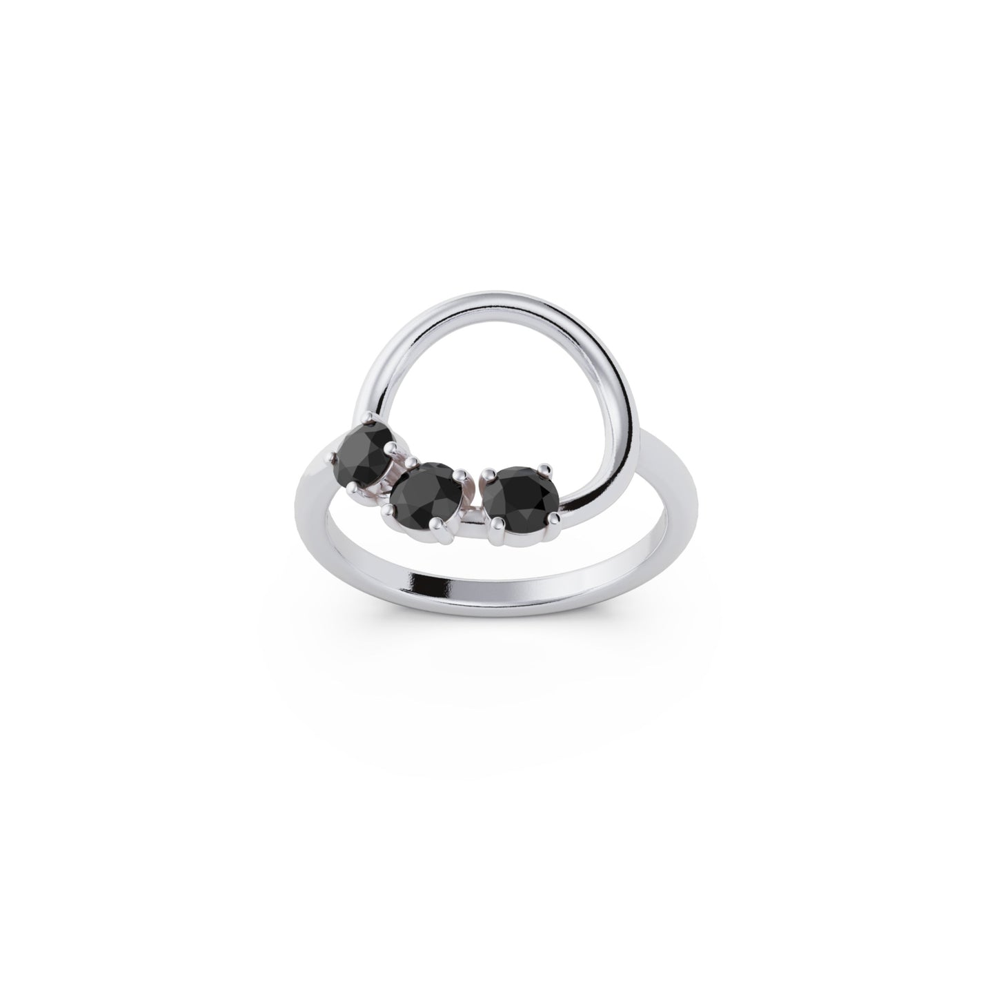 9ct Gold Reverie Ring - Black
