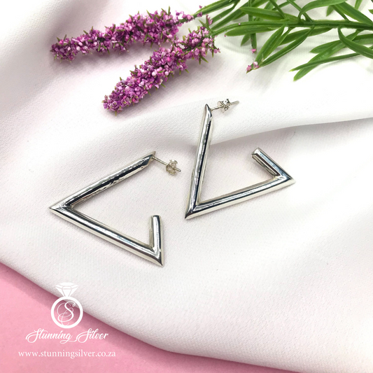 Triangle Stud Earrings