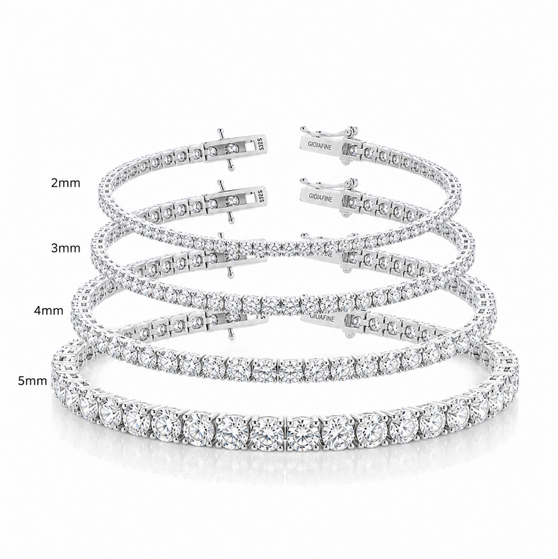 White Moissanite Tennis Bracelet