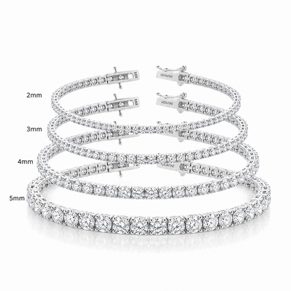White Moissanite Tennis Bracelet