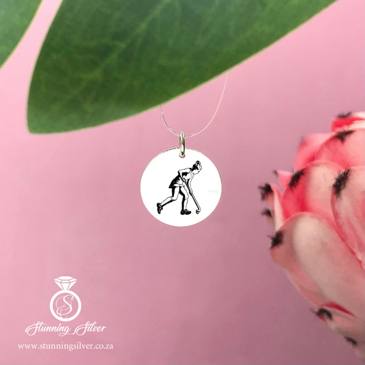 Hockey Player Pendant