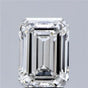3.06ct Emerald Lab Grown Diamond (Colour G, Clarity VS2, IGI Certified)