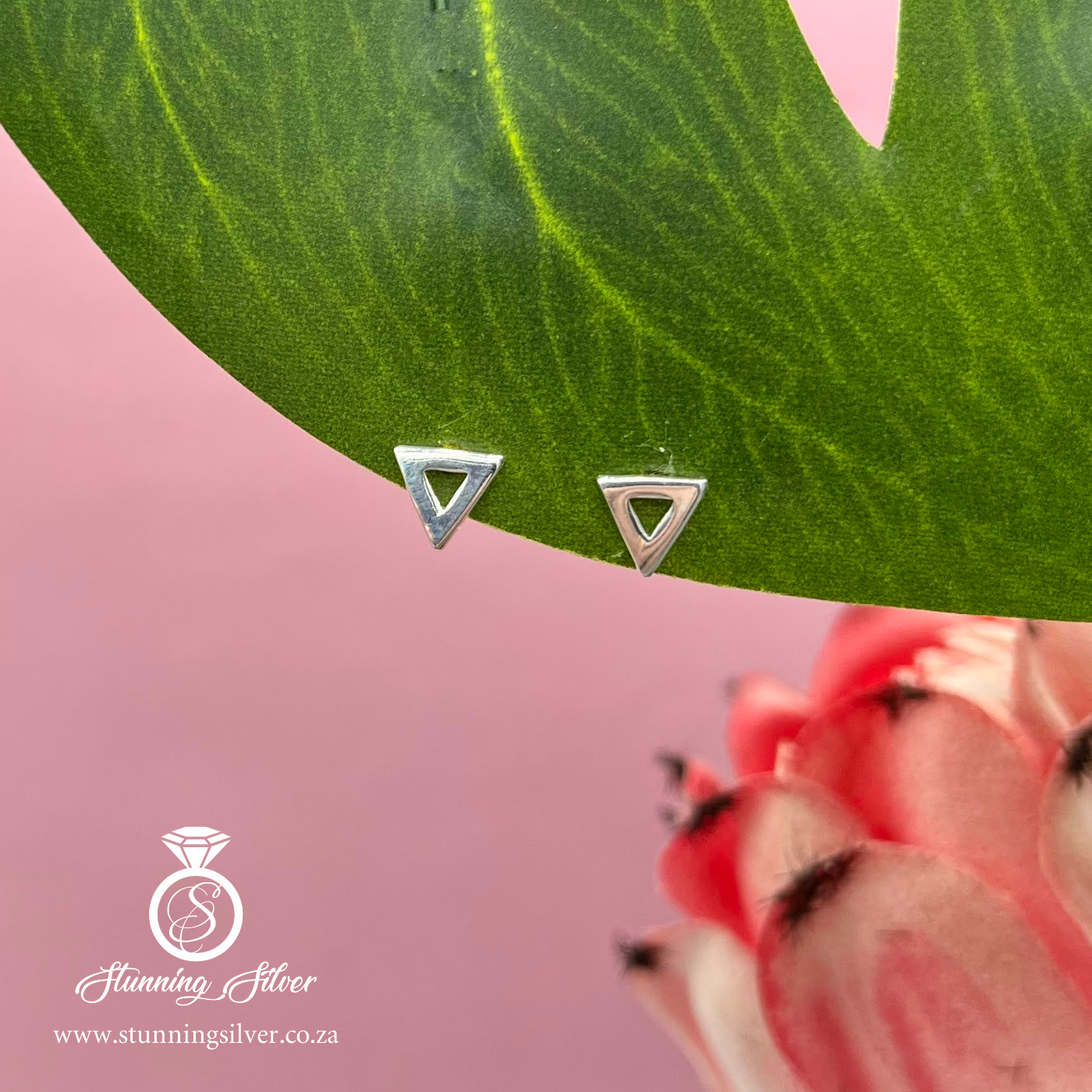 Triangle Stud Earrings