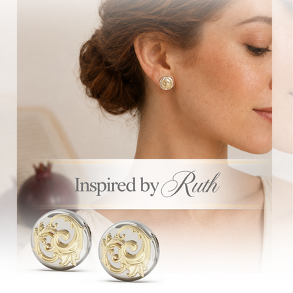 Ruth Two Tone Earrings