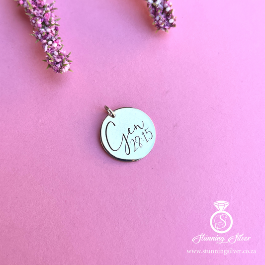 Personalised Bible Verse Pendant