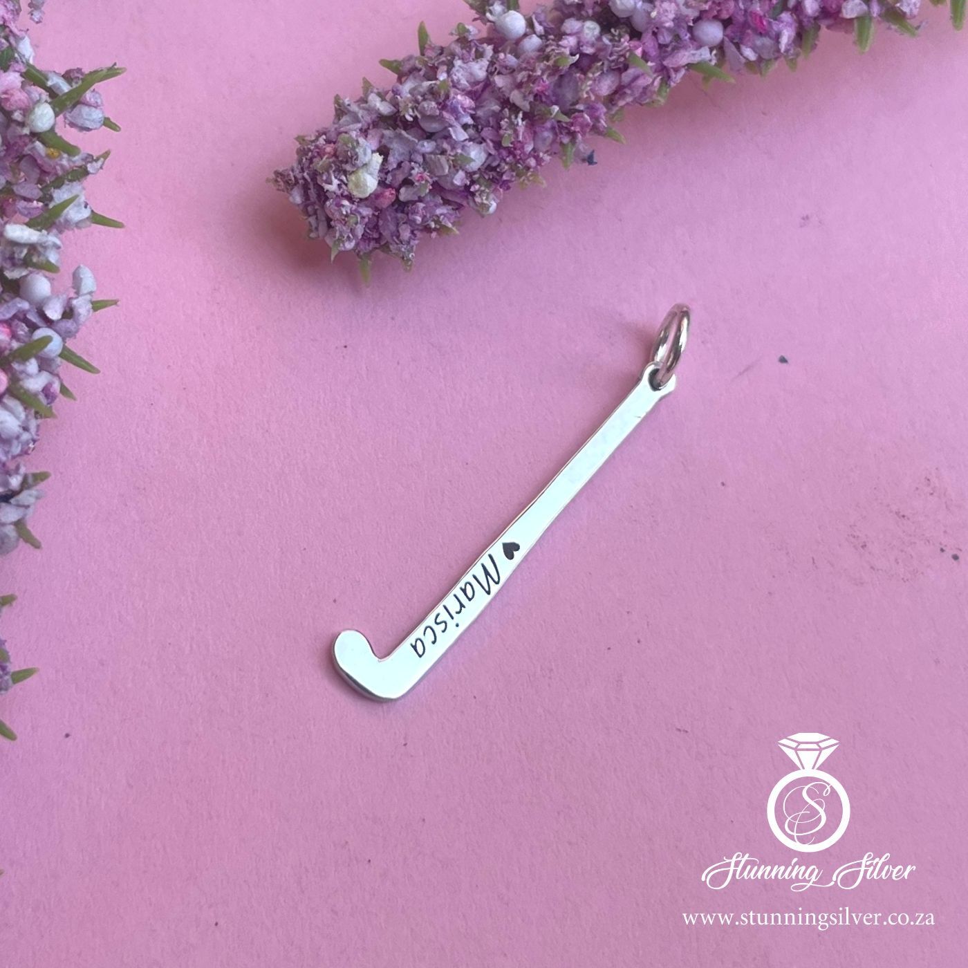 Personalised Hockey Stick Pendant