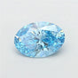 4.01ct Oval Lab Grown Diamond (Colour Fancy Vivid Blue, Clarity VS2, IGI Certified)