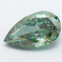 4.33ct Pear Lab Grown Diamond (Colour Fancy Vivid Green, Clarity VS1, IGI Certified)