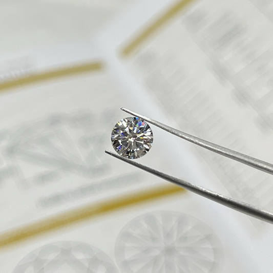 1ct White GH Round Moissanite