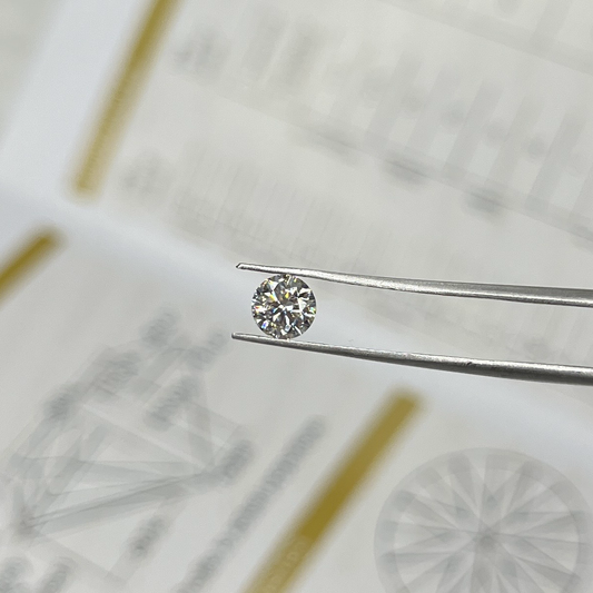 0.5ct White GH Round Moissanite