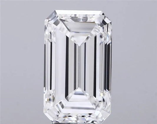 5.00ct Emerald Lab Grown Diamond (Colour F, Clarity VVS2, IGI Certified)
