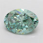 5.00ct Oval Lab Grown Diamond (Colour Fancy Vivid Green, Clarity VS2, IGI Certified)