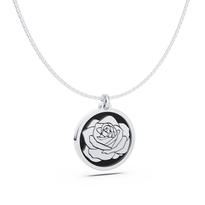 Round Birth Flower Necklace