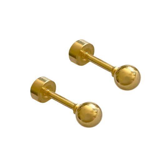 Drop Stud Earrings (Twist Flat Back)