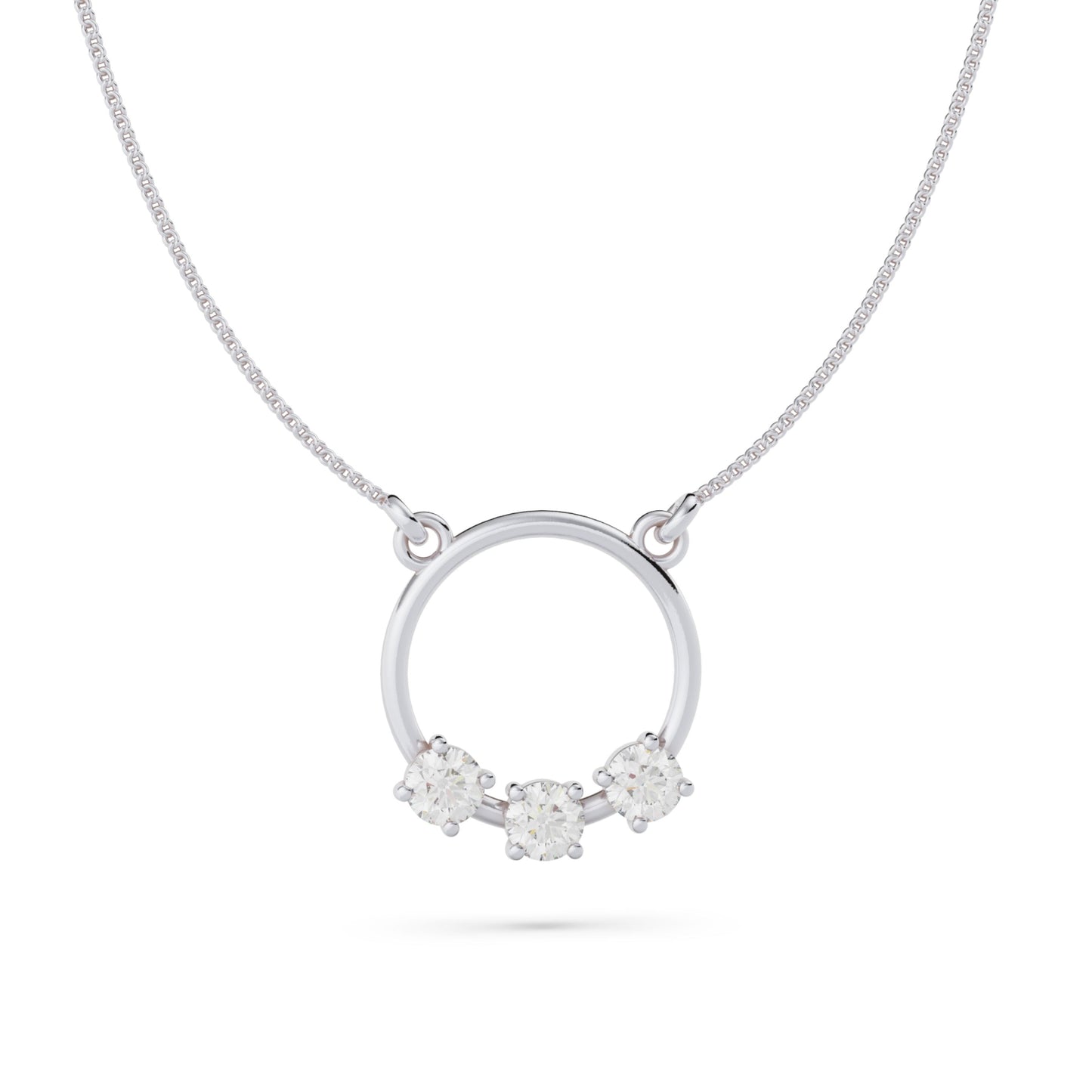 9ct Gold Reverie Necklace - White