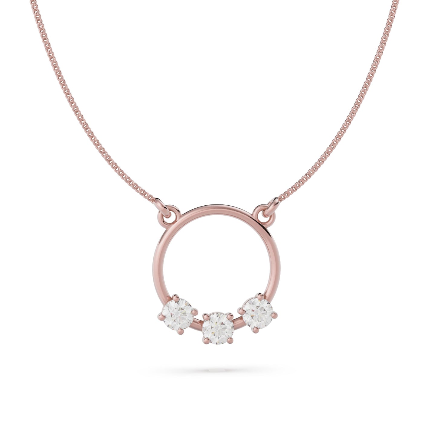 9ct Gold Reverie Necklace - White