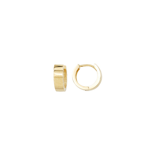 9ct Yellow Gold Hinged Flat Huggies