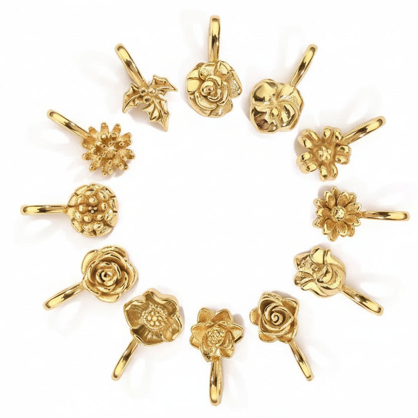 Small Birthflower Charm