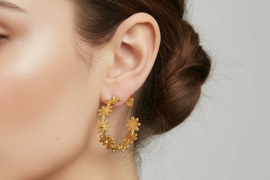 Bloom Hoop Earrings