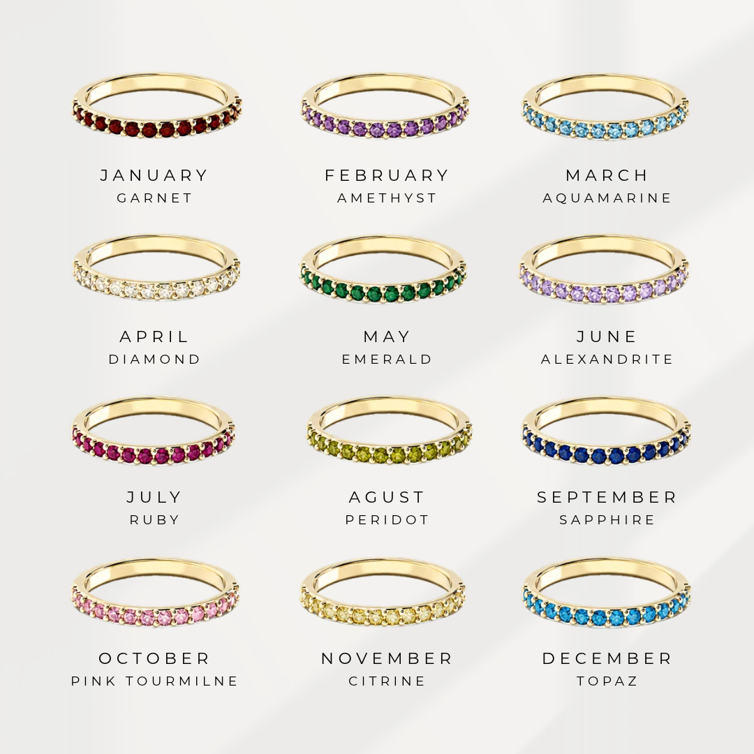 Birthstone Eternity Ring