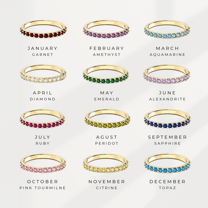 Birthstone Eternity Ring