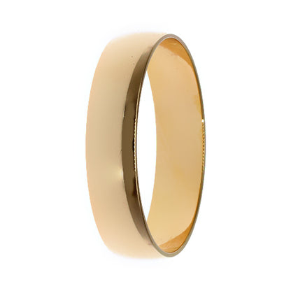 Men's Wedding Band: 9ct Yellow Gold Comfort Fit (5mm)