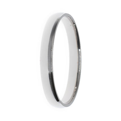 Men's Wedding Band: 9ct White Gold Supreme Fit (3mm)