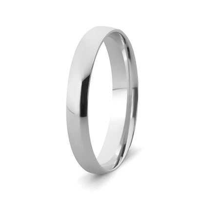 Men's Wedding Band: 9ct White Gold Supreme Fit (3mm)