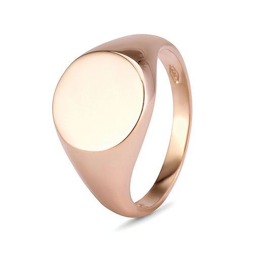 9ct Gold Round Signet Ring