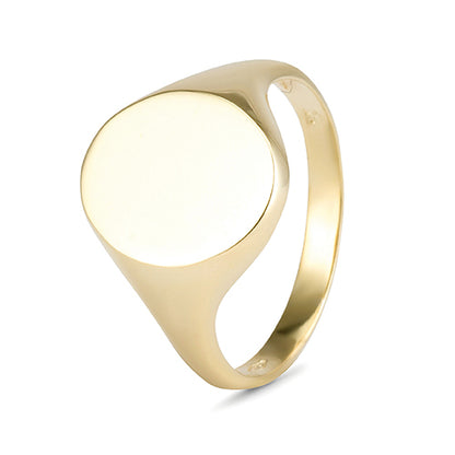 9ct Yellow Gold Oval Signet Ring