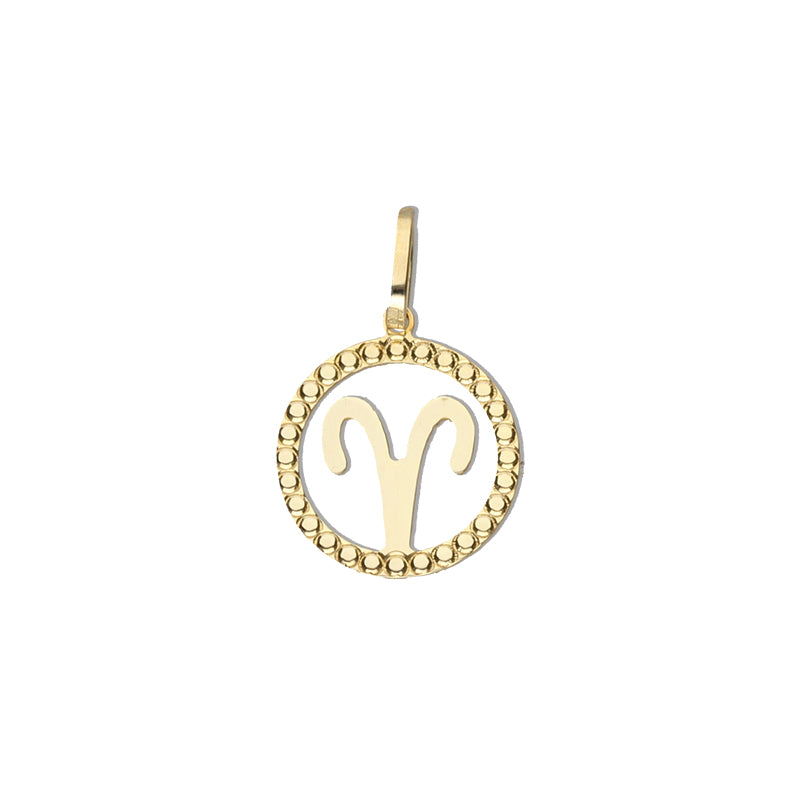 Aries Charm- 9ct Yellow Gold