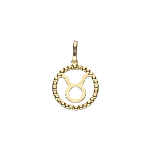 Taurus Charm- 9ct Yellow Gold