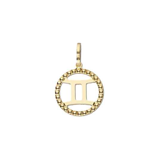 Gemini Charm- 9ct Yellow Gold