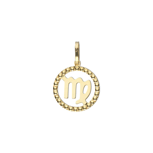 Virgo Charm- 9ct Yellow Gold