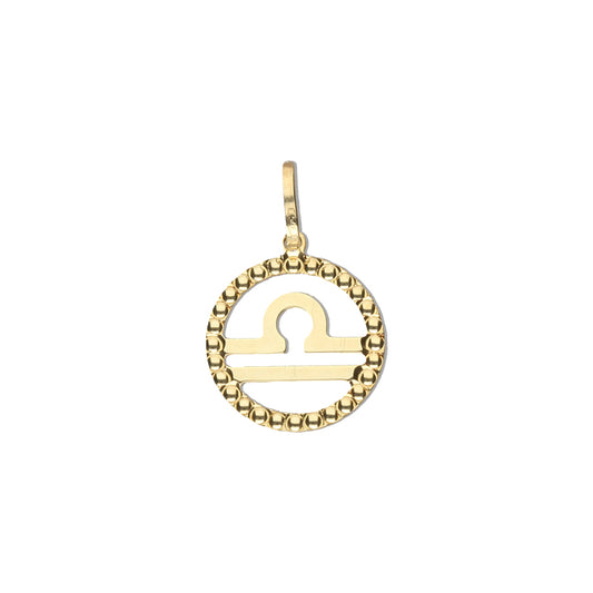 Libra Charm- 9ct Yellow Gold