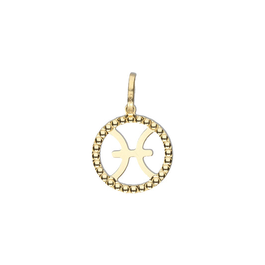 Pisces Charm- 9ct Yellow Gold