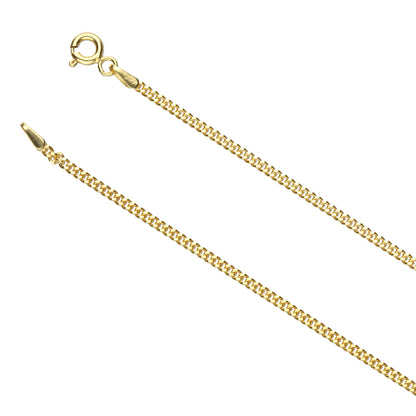 Closed Curb Chain (1.8mm)- 9ct Yellow Gold